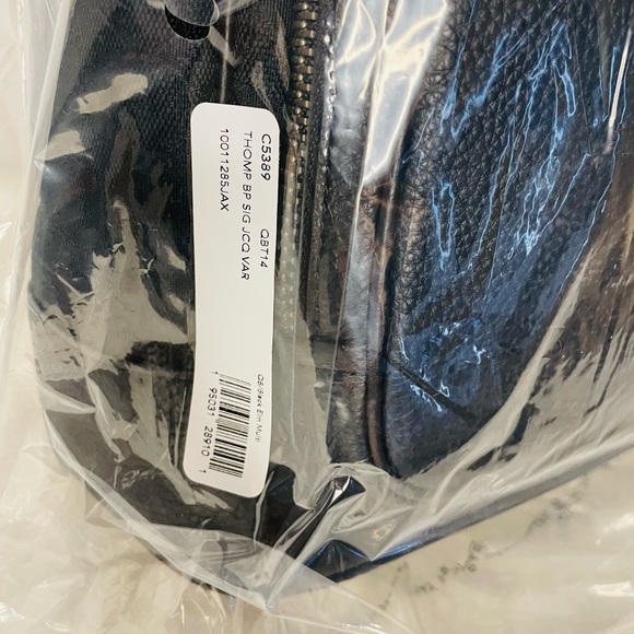 NWT Thompson Backpack In Signature Jacquard with Varsity Stripe - Picture 13 of 14